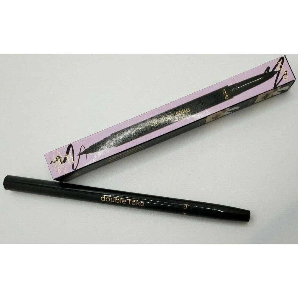 Tarte BLACK Double Take Eyeliner~ Double Sided Liquid & Gel Vegan  ~ NIB